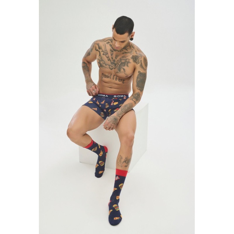 Soma Ανδρικό Boxer με σχέδια KETCHUP Βαμβακερό Soma Ανδρικό Boxer με σχέδια KETCHUP Βαμβακερό