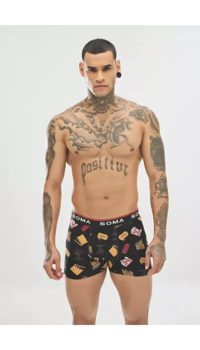Soma Ανδρικό Boxer με σχέδια CINEMA Βαμβακερό