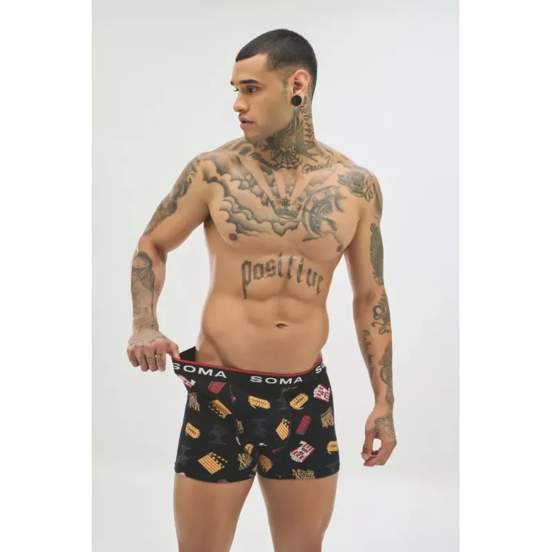 Soma Ανδρικό Boxer με σχέδια CINEMA Βαμβακερό