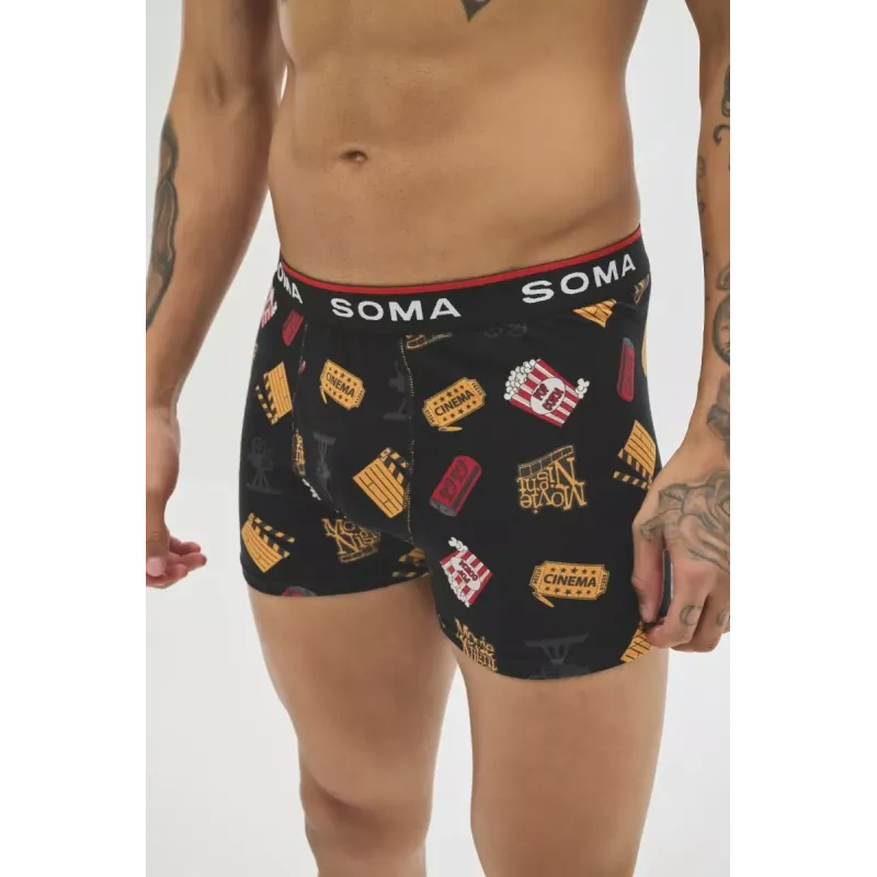 Soma Ανδρικό Boxer με σχέδια CINEMA Βαμβακερό