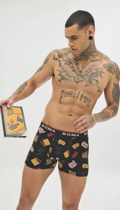 Soma Ανδρικό Boxer με σχέδια CINEMA Βαμβακερό