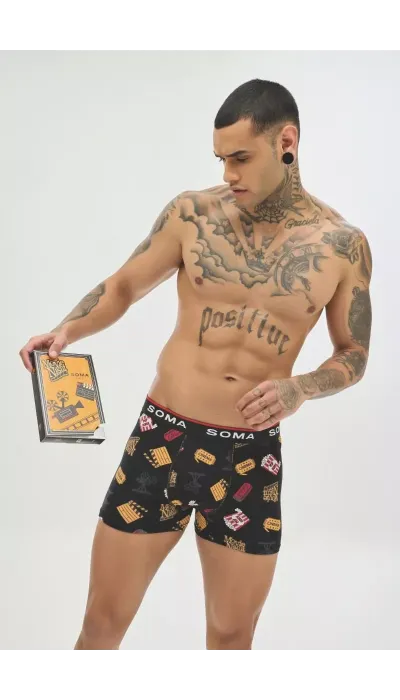 Soma Ανδρικό Boxer με σχέδια CINEMA Βαμβακερό