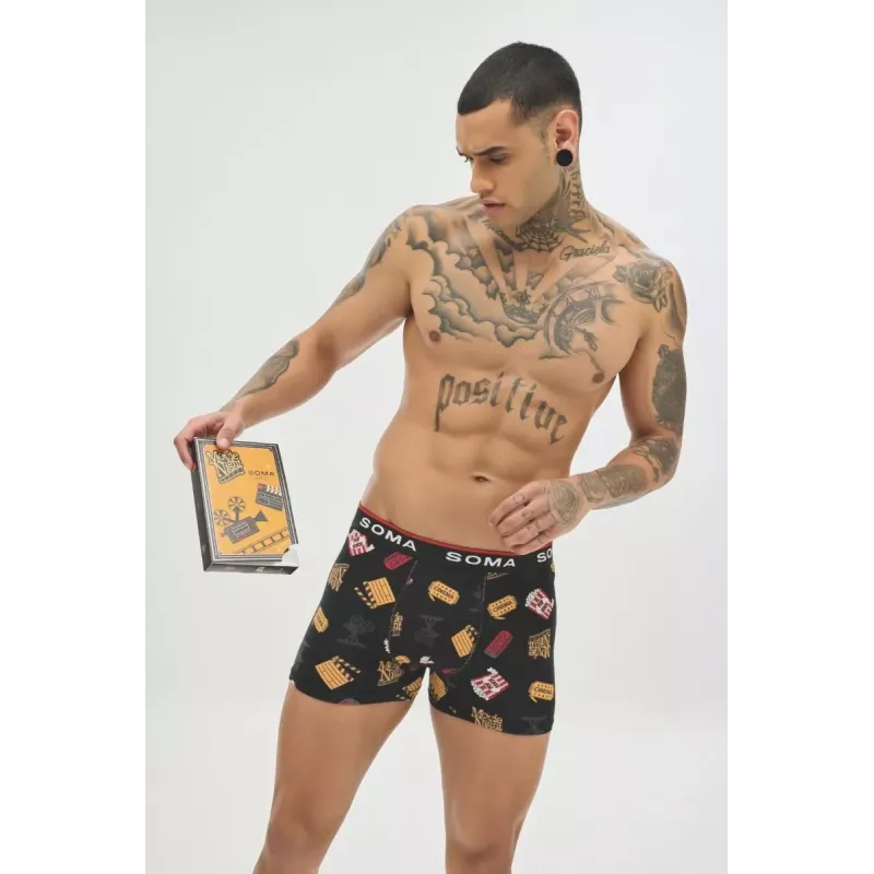 Soma Ανδρικό Boxer με σχέδια CINEMA Βαμβακερό