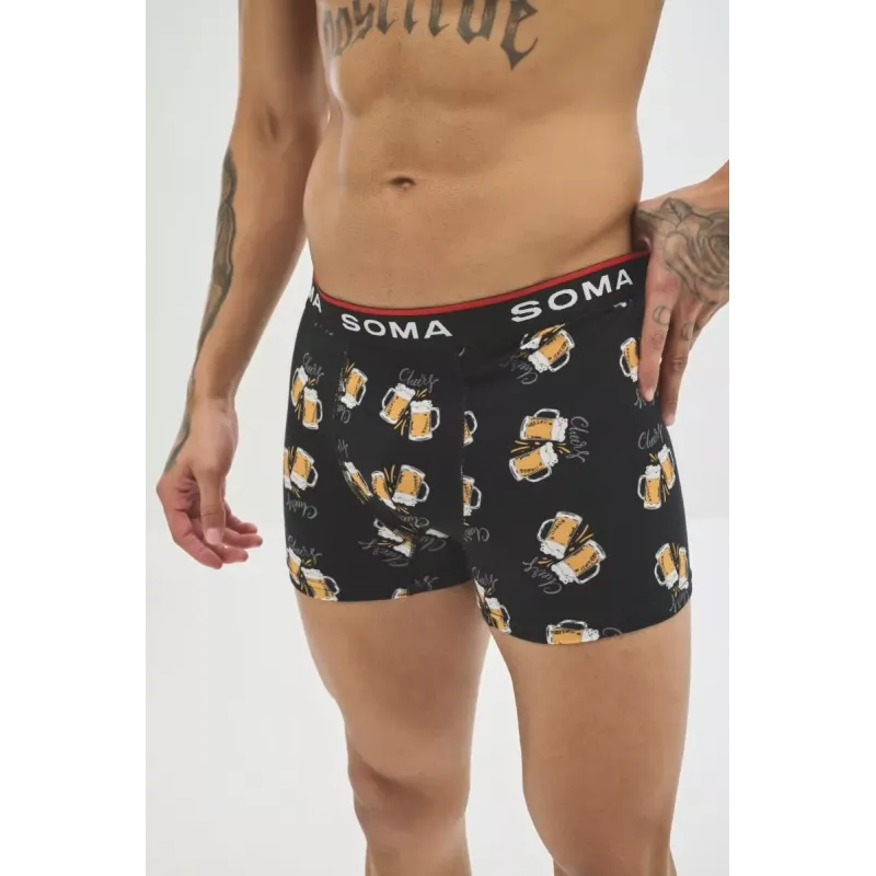 Soma Ανδρικό Boxer με σχέδια BEERS & CHEERS Βαμβακερό Soma Ανδρικό Boxer με σχέδια BEERS & CHEERS Βαμβακερό