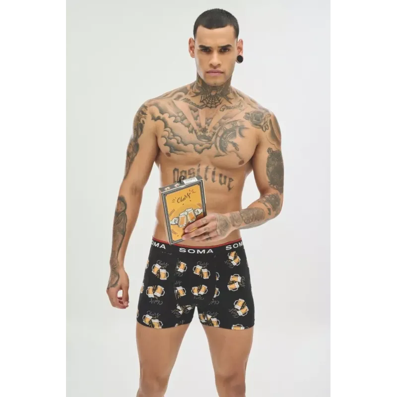 Soma Ανδρικό Boxer με σχέδια BEERS & CHEERS Βαμβακερό Soma Ανδρικό Boxer με σχέδια BEERS & CHEERS Βαμβακερό