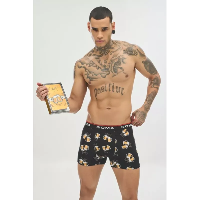 Soma Ανδρικό Boxer με σχέδια BEERS & CHEERS Βαμβακερό Soma Ανδρικό Boxer με σχέδια BEERS & CHEERS Βαμβακερό