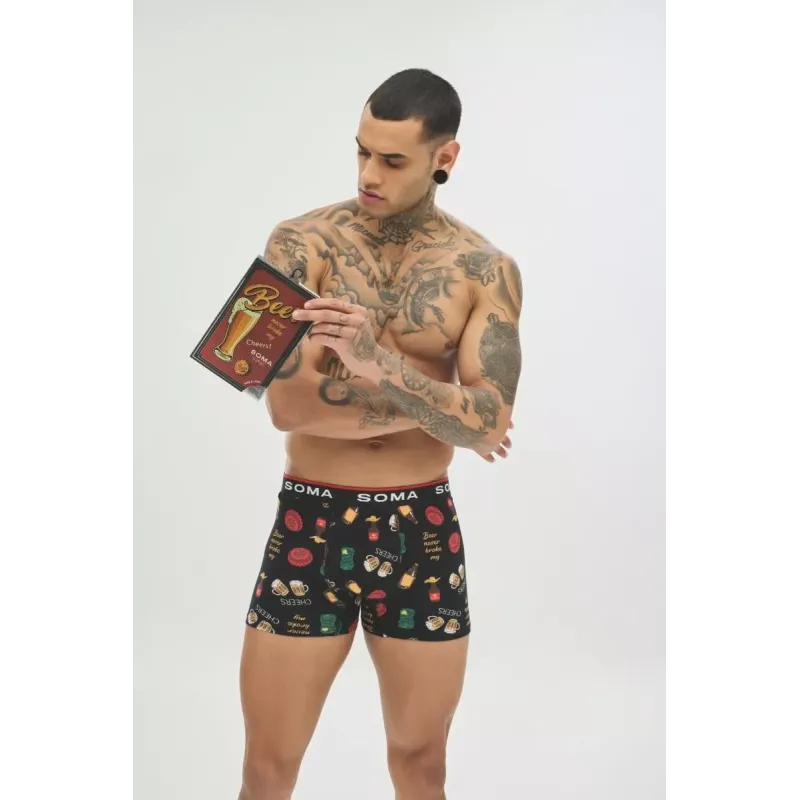 Soma Ανδρικό Boxer με σχέδια CHEERS & DRINKS Βαμβακερό Soma Ανδρικό Boxer με σχέδια CHEERS & DRINKS Βαμβακερό