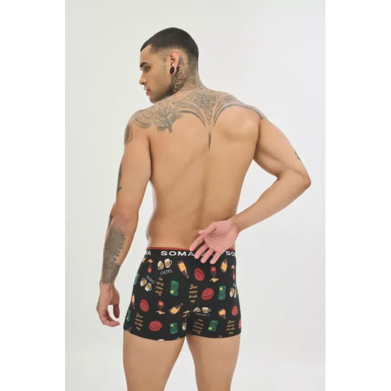 Soma Ανδρικό Boxer με σχέδια CHEERS & DRINKS Βαμβακερό Soma Ανδρικό Boxer με σχέδια CHEERS & DRINKS Βαμβακερό