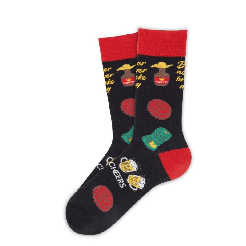 Soma Ανδρικές Κάλτσες με σχέδια CHEERS & DRINKS