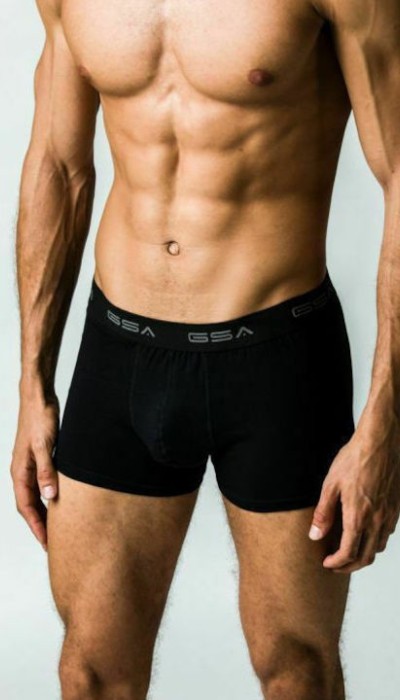 GSA Ανδρικό εσώρουχο boxer 3pack μαύρο