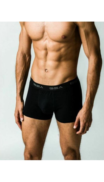 GSA Ανδρικό εσώρουχο boxer 3pack μαύρο