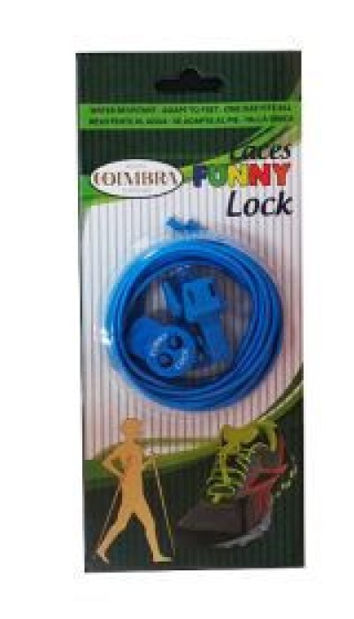 Coimbra Ελαστικά κορδόνια  για παπούτσια Funny Lock μπλε