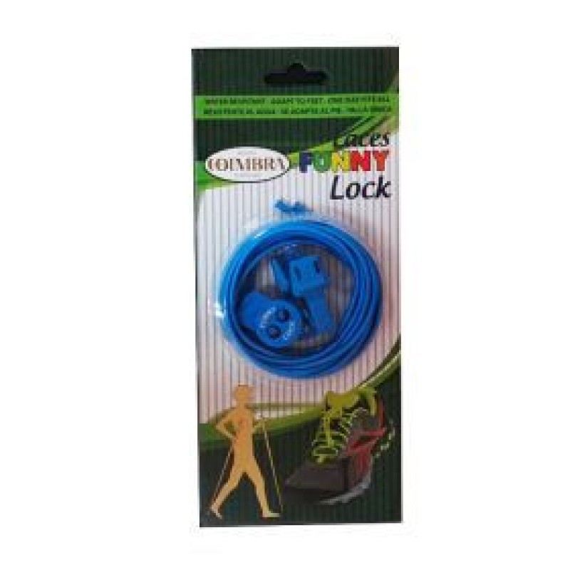 Coimbra Ελαστικά κορδόνια για παπούτσια Funny Lock μπλε Coimbra Ελαστικά κορδόνια για παπούτσια Funny Lock μπλε