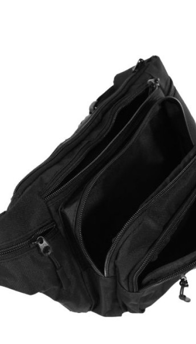 Diplomat Ανδρικό τσαντάκι μέσης με  θήκες μαύρο