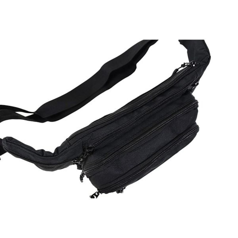 Diplomat Ανδρικό τσαντάκι μέσης με θήκες μαύρο Diplomat Ανδρικό τσαντάκι μέσης με θήκες μαύρο