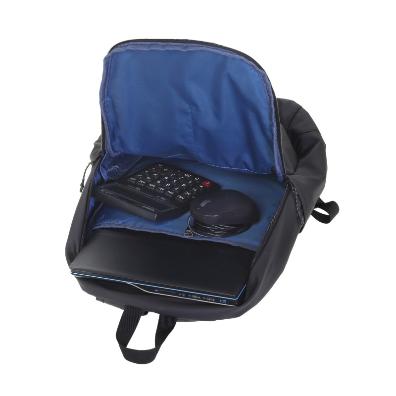 Diplomat Unisex τσάντα πλάτης Lyon αδιάβροχη μαύρη