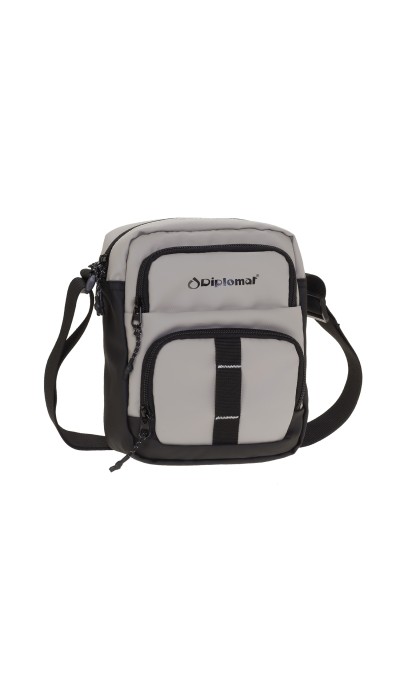 Diplomat Ανδρικό τσαντάκι χιαστί γκρι