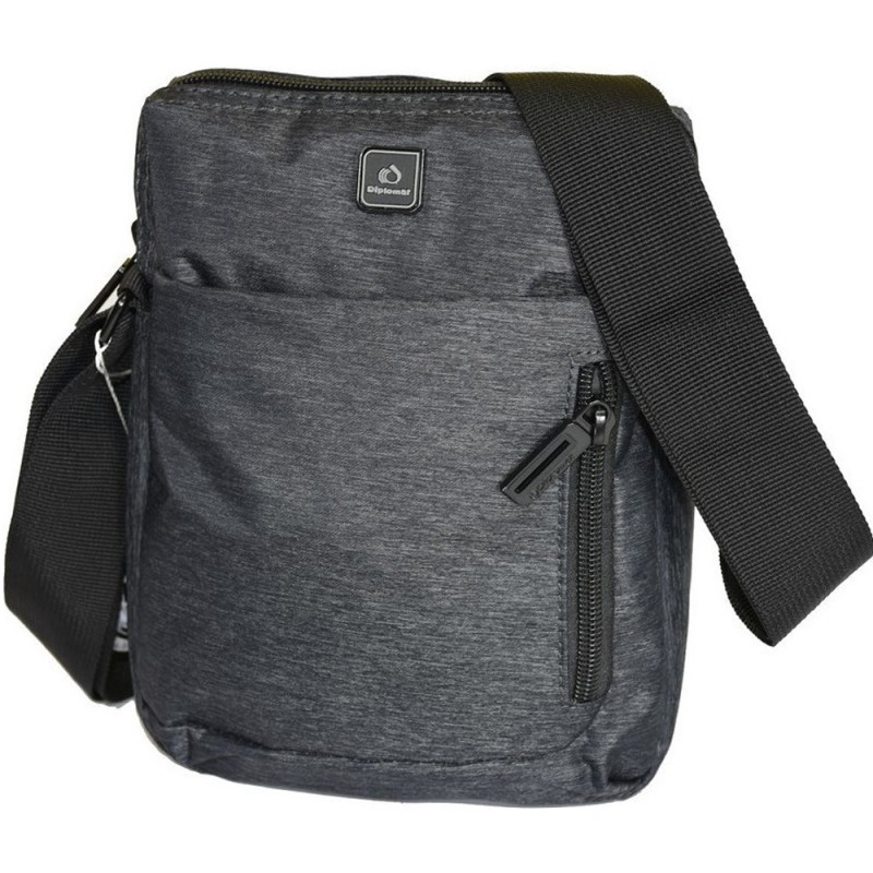 Diplomat Ανδρικό τσαντάκι χιαστί γκρι Diplomat Ανδρικό τσαντάκι χιαστί γκρι