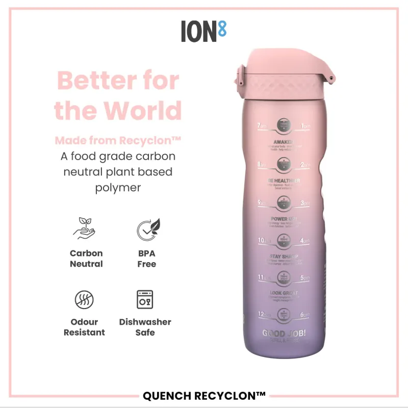 Ion8 Παγούρι Recyclon 1lt  ροζ