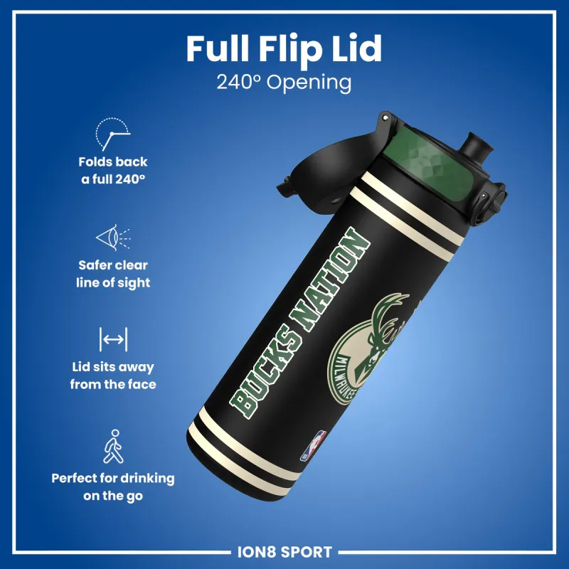 Ion8  Πλαστικό Παγούρι Slim NBA Milwaukee Bucks 500ml 