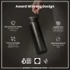Ion8 Μεταλλικό μπουκάλι 1200ml μαύρο