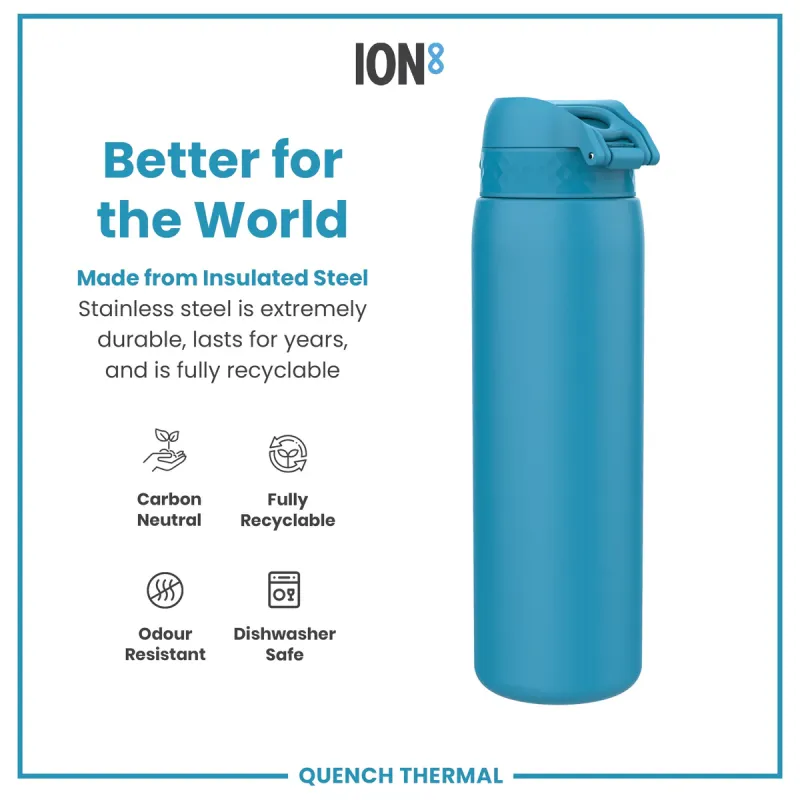Ion8  μεταλλικό μπουκάλι Θερμός 1lt Μπλε 