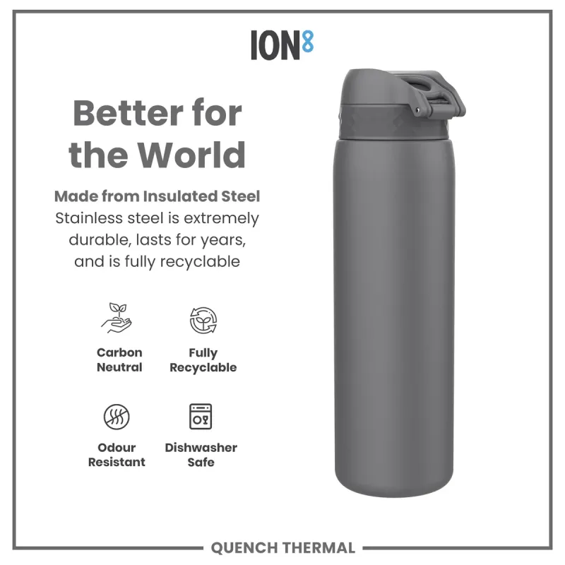 Ion8  Μπουκάλι Θερμός 1lt Γκρι