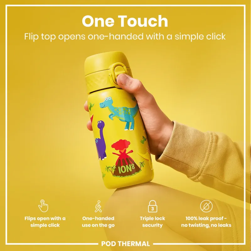 ion8 Παιδικό  Μπουκάλι Θερμός 320ml Δεινόσαυρος