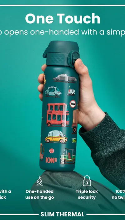 Ion8 Μπουκάλι θερμός οχήματα slim 500ml