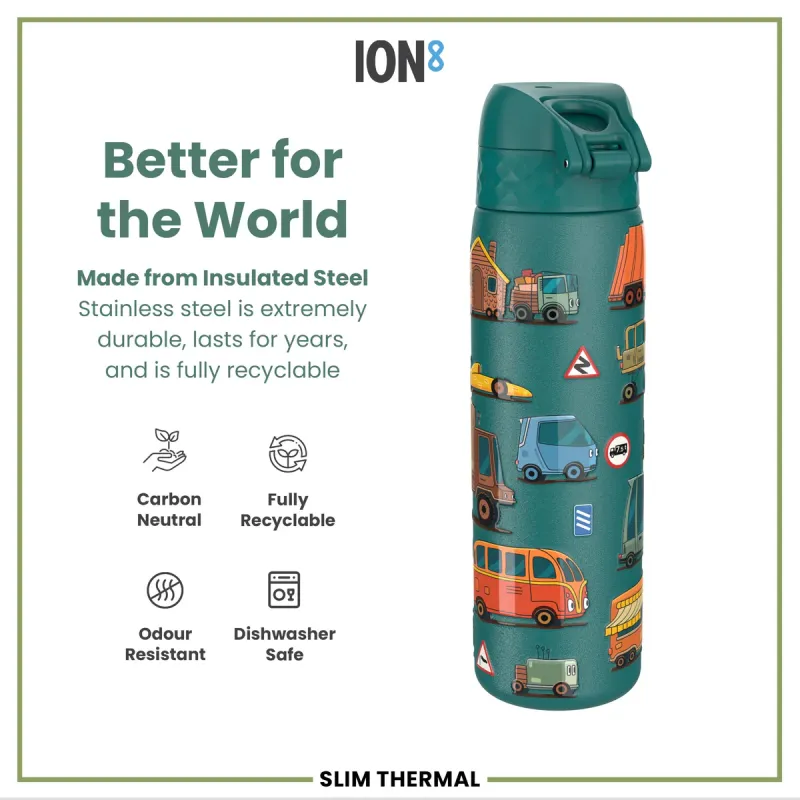 Ion8 Μπουκάλι θερμός οχήματα slim 500ml Ion8 Μπουκάλι θερμός οχήματα slim 500ml