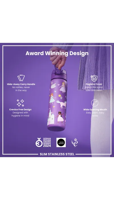 Ion8 Μπουκάλι θερμός πριγκίπισσες slim 500ml Ion8 Μπουκάλι θερμός πριγκίπισσες slim 500ml