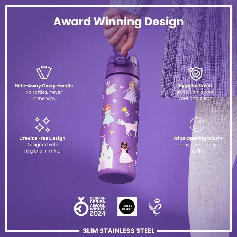 Ion8 Μπουκάλι θερμός πριγκίπισσες slim 500ml
