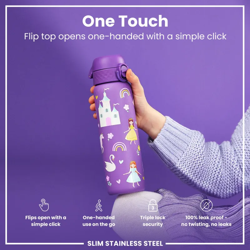 Ion8 Μπουκάλι θερμός πριγκίπισσες slim 500ml