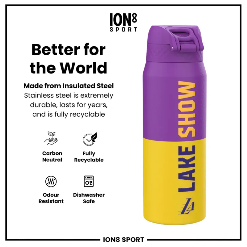 Ion8 Μεταλλικό Ισοθερμικό Μπουκάλι 750ml NBA Los Angeles Lakers Ion8 Μεταλλικό Ισοθερμικό Μπουκάλι 750ml NBA Los Angeles Lakers