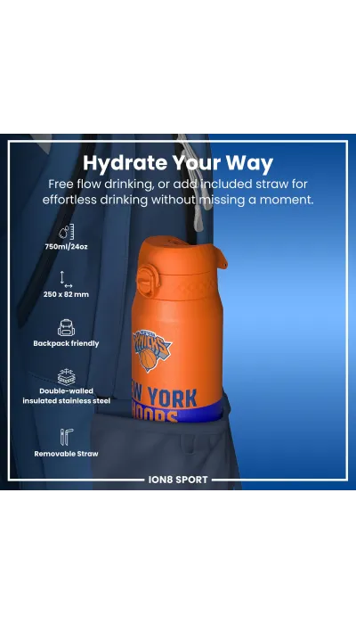 Ion8 Μεταλλικό Ισοθερμικό Μπουκάλι 750ml NBA New York Knicks Ion8 Μεταλλικό Ισοθερμικό Μπουκάλι 750ml NBA New York Knicks