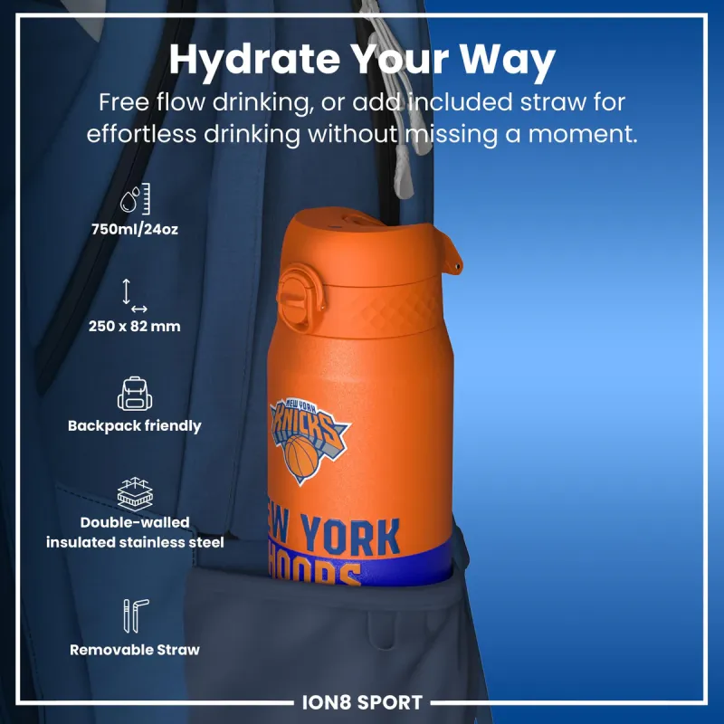Ion8 Μεταλλικό Ισοθερμικό Μπουκάλι 750ml NBA New York Knicks