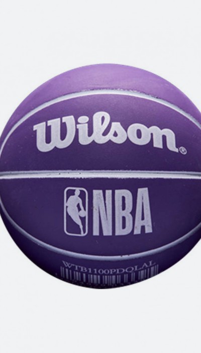 Wilson NBA Dribbler Los Angeles Lakers Mini Μπάλα Μπάσκετ Μωβ Wilson NBA Dribbler Los Angeles Lakers Mini Μπάλα Μπάσκετ Μωβ