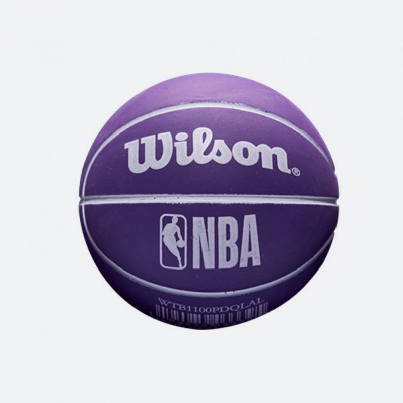 Wilson NBA Dribbler Los Angeles Lakers Mini Μπάλα Μπάσκετ Μωβ Wilson NBA Dribbler Los Angeles Lakers Mini Μπάλα Μπάσκετ Μωβ