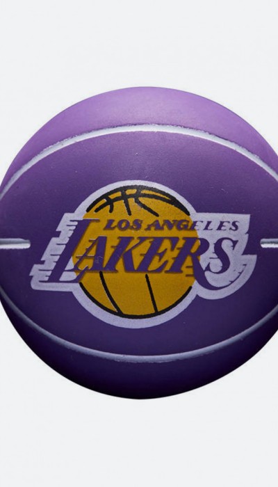 Wilson NBA Dribbler Los Angeles Lakers Mini Μπάλα Μπάσκετ Μωβ 
