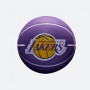 Wilson NBA Dribbler Los Angeles Lakers Mini Μπάλα Μπάσκετ Μωβ 