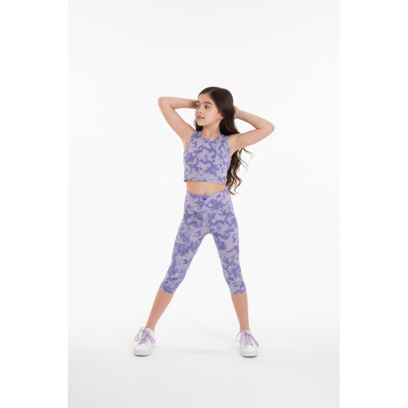 BodyTalk Παιδικό crop top για κορίτσια μωβ BodyTalk Παιδικό crop top για κορίτσια μωβ