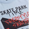 BodyTalk Παιδική κοντομάνικη μπλούζα με skate σιέλ