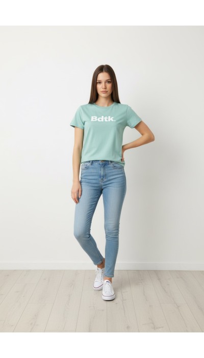 BodyTalk Γυναικεία κοντομάνικη μπλούζα βεραμάν