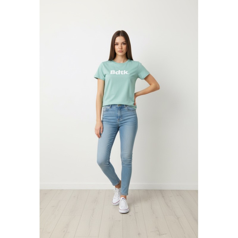 BodyTalk Γυναικεία κοντομάνικη μπλούζα βεραμάν