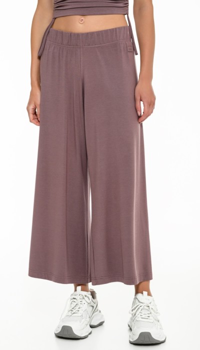 BodyTalk Γυναικεία παντελόνα 7/8 φαρδυά σάπιο μήλο 