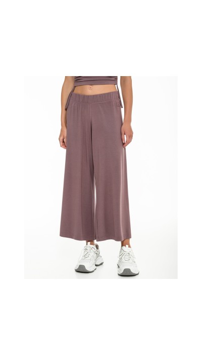 BodyTalk Γυναικεία παντελόνα 7/8 φαρδυά σάπιο μήλο 