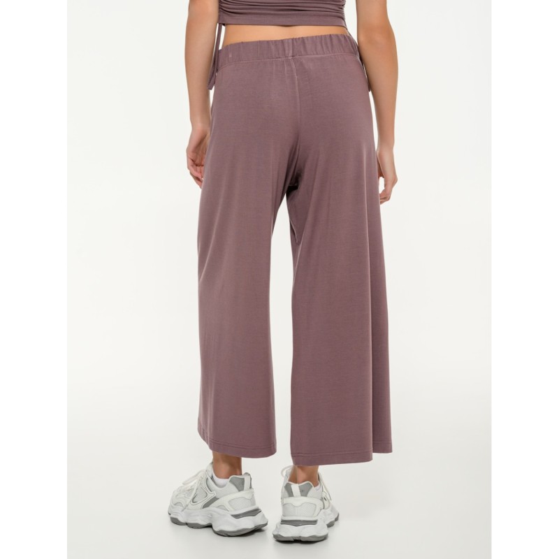 BodyTalk Γυναικεία παντελόνα 7/8 φαρδυά σάπιο μήλο 