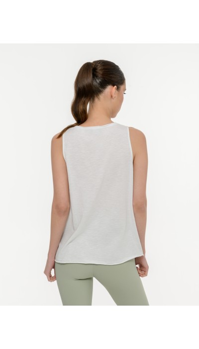 BodyTalk Γυναικεία μπλούζα φαρδυά τιράντα άσπρη BodyTalk Γυναικεία μπλούζα φαρδυά τιράντα άσπρη