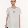 BodyTalk Γυναικείο κοντομάνικο t-shirt με τύπωμα άσπρο