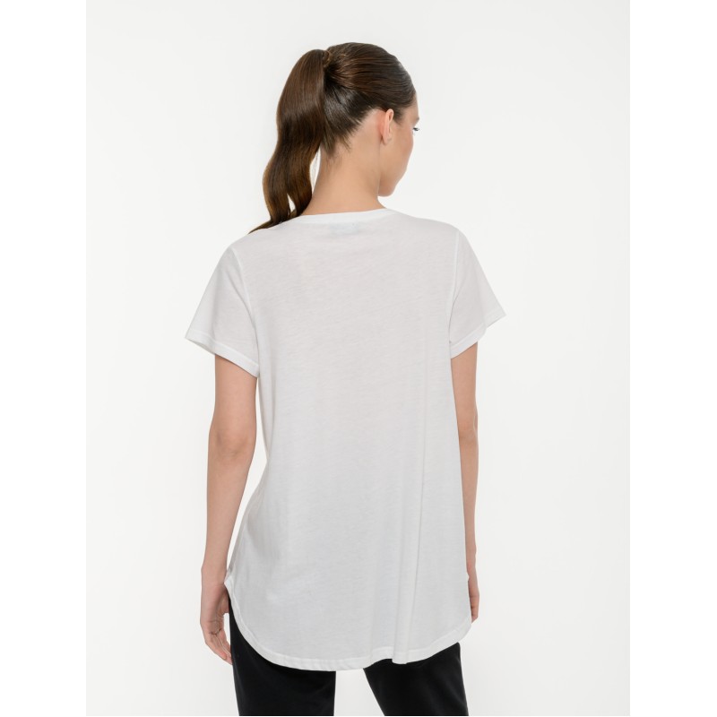 BodyTalk Γυναικείο κοντομάνικο t-shirt με τύπωμα άσπρο
